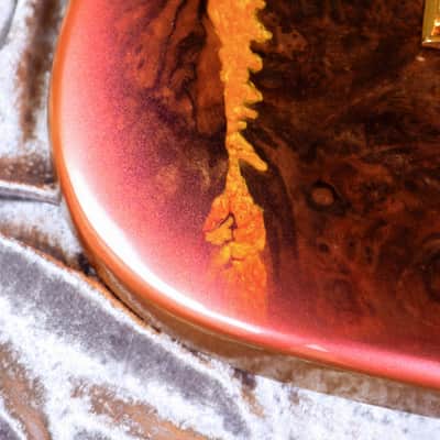 Build to Order GB Liuteria Traditional Strato wanut burl and gold resin image 2