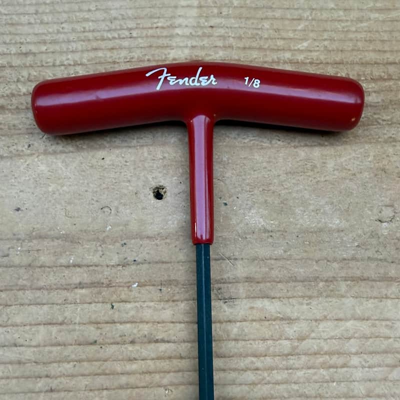 Genuine Fender T-Handle 1/8" Truss Rod Wrench - Red image 1
