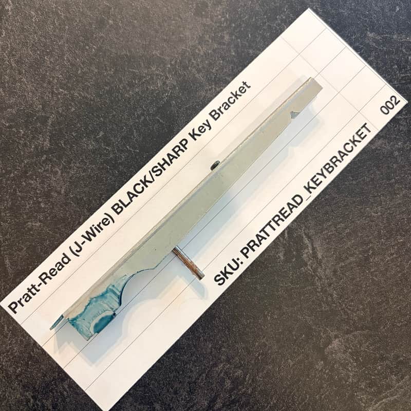 ORIGINAL Pratt Read Replacement SHARP/BLACK Key Bracket (J-Wire Keybeds) for ARP 2500/2600, Moog Minimoog, Oberheim OBX/OBXa/OB8, Sequential Prophet-5/10, PPG Wave 2.2 and more image 1