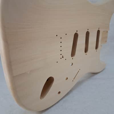 Unfinished Basswood SSS Hardtail guitar body - fits Fender Strat Stratocaster necks J2371 image 5