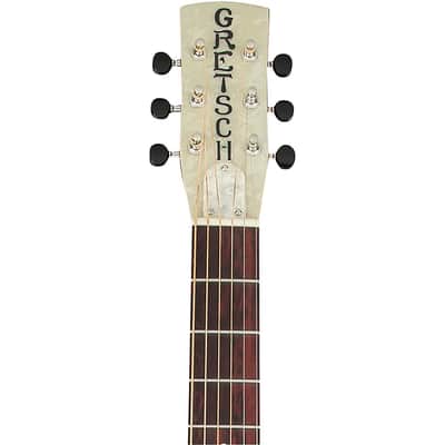 Gretsch Guitars G9201 Honey Dipper Round-Neck, Brass Body Biscuit Cone Resonator Guitar Regular image 5