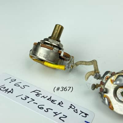 1965 Fender Pots-Potentiometer(#367) 250k- 137-6542 Telecaster Mustang Duo-Sonic Musicmaster Precision Bass image 5