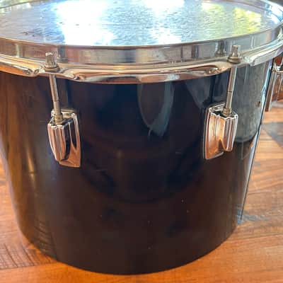 Vintage 1980s Tama Imperialstar 10 x 14 Drum Concert Tom OG Jet Black Wrap image 7