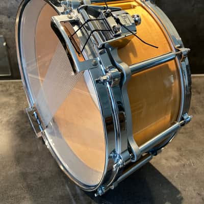 Pearl M-914D Freefloater snare 14x6.5” 90’s - Natural maple image 3
