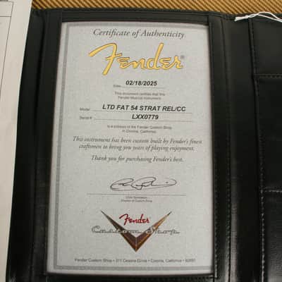 Fender Custom Shop Limited Edition Fat 1954 Stratocaster Relic with Closet Classic Hardware 1-Piece Quartersawn Maple Neck Fingerboard Aged Black LXX0779 image 14