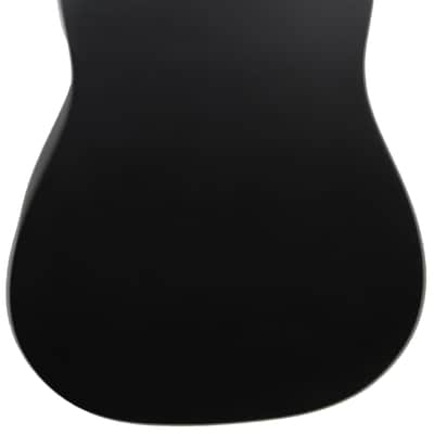 Jasmine S35 Dreadnought Acoustic Guitar - Matte Black w/ Gig Bag image 4