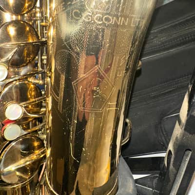 C.G. Conn 10M Tenor Saxophone 1941 | Rolled Tone Holes | “Naked Lady” / “Lady Face” image 5