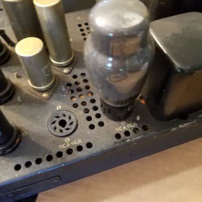 RCA Rare Military Projector Tube Amp MI-1356 Monoblock 6L6 PP for PH-398 PG-200 EQ 1949 - Black Wrinkle Paint image 6