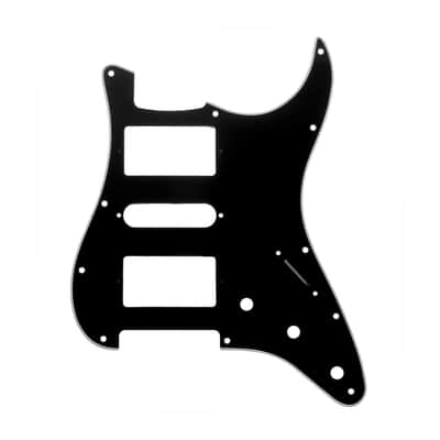 11-Hole HSH Strat Pickguard (Square Corner) - 4-Ply Blue Pearl image 6