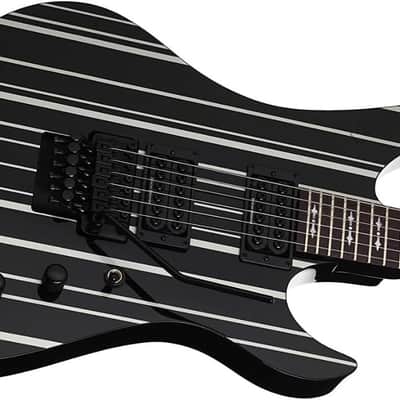 Schecter 6 String Solid-Body Electric Guitar, Gloss Black (1739) image 2