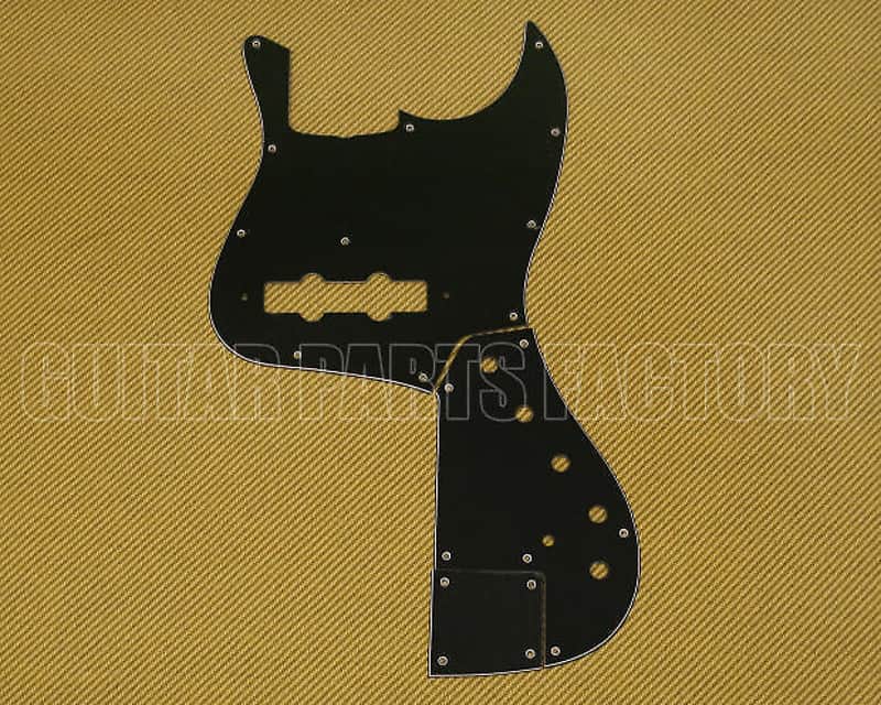 Fender Complete Black Marcus Miller Jazz Bass 3-Piece Pickguard & Contol Plate Kit image 1