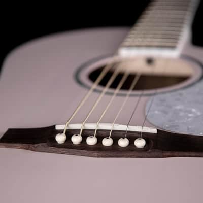 Cort JADECLASSICPPOP Jade Series Acoustic Electric Cutaway Guitar. Pastel Pink Open Pore image 5