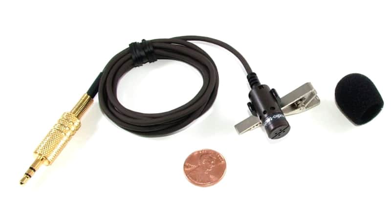 Sound Professionals/Audio Technica - AT829-SP - AT829-SP Uni-Directional Lapel Microphone with windscreen and lapel clip image 1