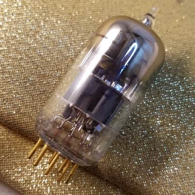 Sylvania Matched Pair (2) 6922 premium tNOS AT1000 TESTED Vacuum Tubes Gold pins rare D getter E88CC dual triode or GB6DG8 1963 image 23
