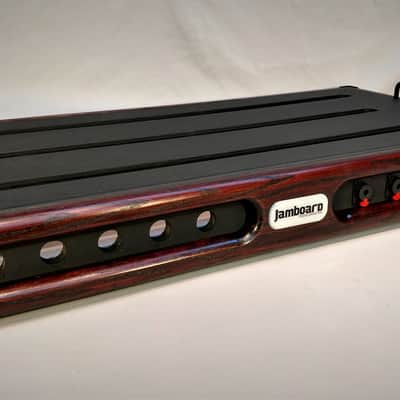 Jamboard Pro Deluxe Large - 16 x 32 - Oak Frame w/ Black Cherry Stain - Professional Pedalboard image 2