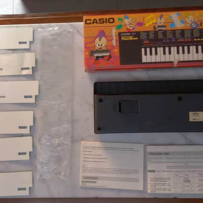 Casio SA-1 3 BOOK MANUAL 6 PATTERN PULSE CODE MODULATION PCM 100 TONE BANK 1989 - mini keyboard with complex LO-FI wavetable sounds PC Kid Techo Punk pop Japan Anime Manga Black BOXED RARE image 2