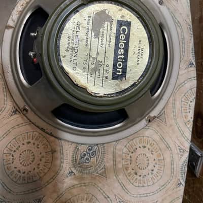 Vintage 1966 1967 Celestion G12M Greenback Grey Tab 20w 15ohm 12" Speaker image 1