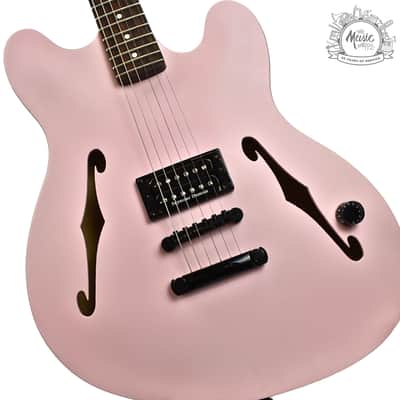 Fender Tom DeLonge Starcaster Shell Pink SH-5 Duncan Custom Semi Hollow with Locking Tuners image 1