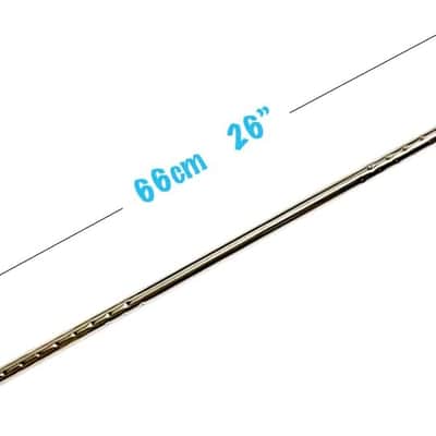 26-inch Twirling Baton Spinning Dance Baton Metal Rhythmic Gymnastics Conducting Batons for Child in Majorette-Complete with 1 Dance Ribbon Rainbow Streamer image 2