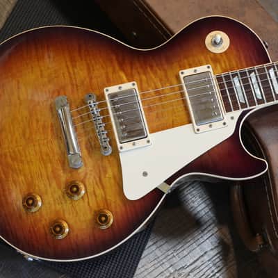 2012 Gibson Custom Shop Les Paul Pro Electric Guitar Figured Purple Sunburst + COA OHSC image 3