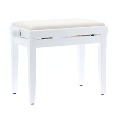 QUIK LOK PB/010 WH L Panca in Legno Bianco Lucido per Pianoforte image 2