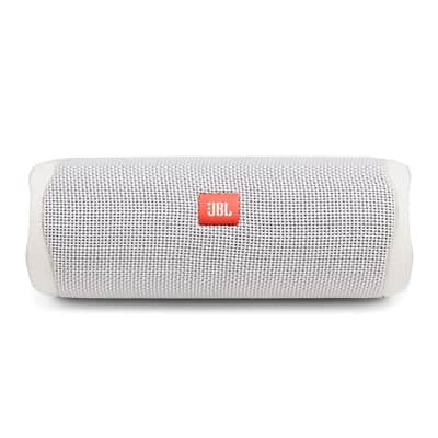 JBL Flip 5 Portable Waterproof Bluetooth Speaker (White) image 1