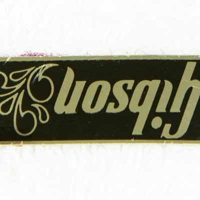 RARE 1970s Gibson Purple Lined Case Name Plate / Badge image 2
