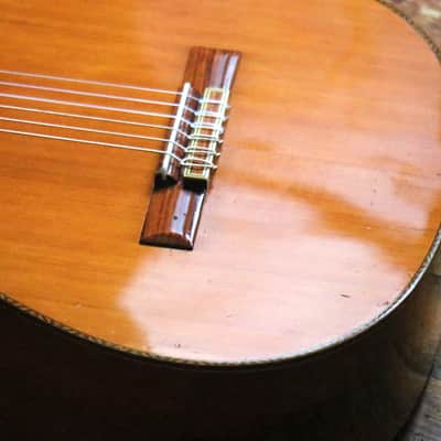 Solid Cedar + Brazilian Rosewood + Top Model From Suzuki Factory Japan + c.1978 + Nice Setup + Hard Case image 12