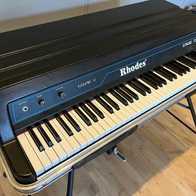 Rhodes Mark V Stage 73 73-Key Electric Piano 1984 Black image 4