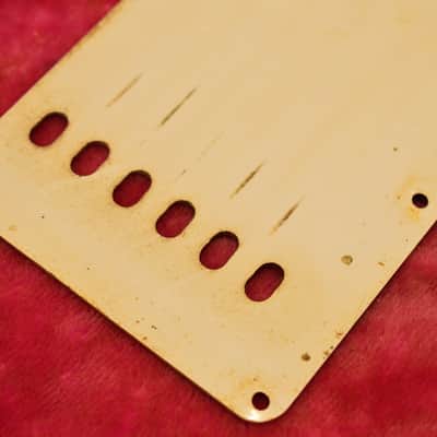 Vintage 1960's Fender Stratocaster Backplate Tremolo Cover Pre-CBS Strat 1950's image 7