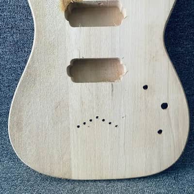 Unfinished Basswood 7 String Guitar Body image 7