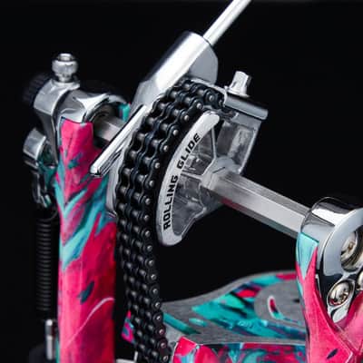 Tama HP900RMCS 50th Limited Iron Cobra Rolling Glide Single Pedal - Marble Coral Swirl image 20