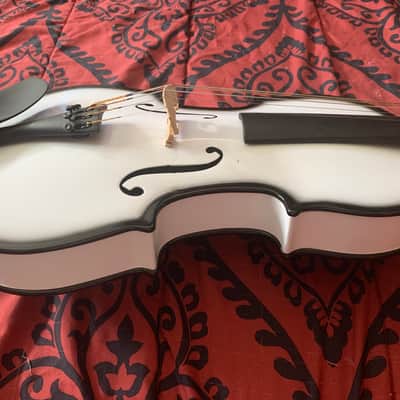 Glasser Carbon Composite Acoustic 5-string Viola - White image 3
