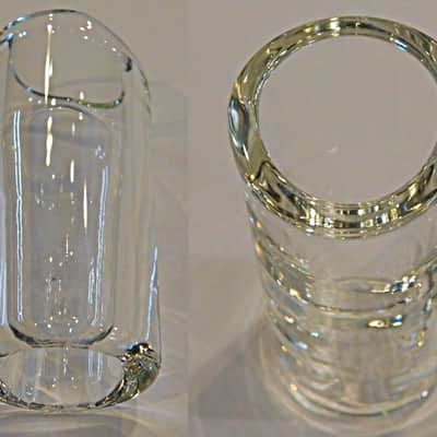 The Rock Slide GRS-XLC Rock Glass Guitar Slide Size Extra Large Ring Size 12-14 Clear image 1
