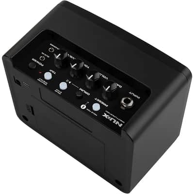 NuX Mighty Lite BT MKII 3-Watt Portable Desktop Modeling Guitar Amp for Guitars and Basses, Black image 7