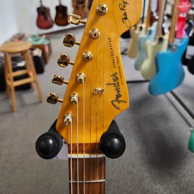 Mint Used 2023 Fender Stevie Ray Vaughan Stratocaster with Pau Ferro Fretboard - 3-Color Sunburst w/ Tweed Case image 6