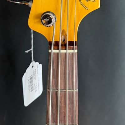 Fender American Professional Classic Jazz Bass 4-String Bass Guitar Faded Firemist Gold w/ Gig Bag image 9