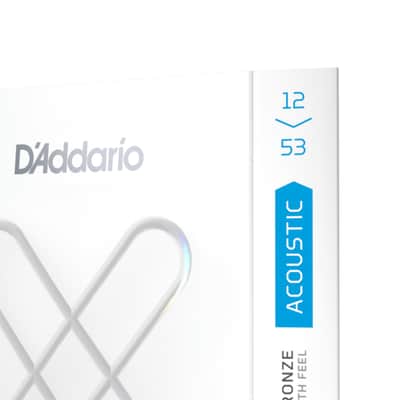 D'Addario XSABR1256 Acoustic XS 80/20 Bronze Strings, Light Top Med Bottom 12-56 image 2