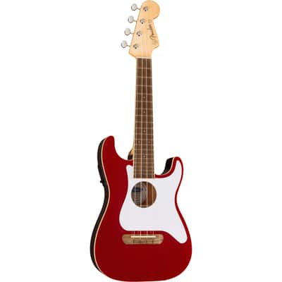 Fender Fullerton Strat Uke Candy Apple Red - Concert Ukulele image 3