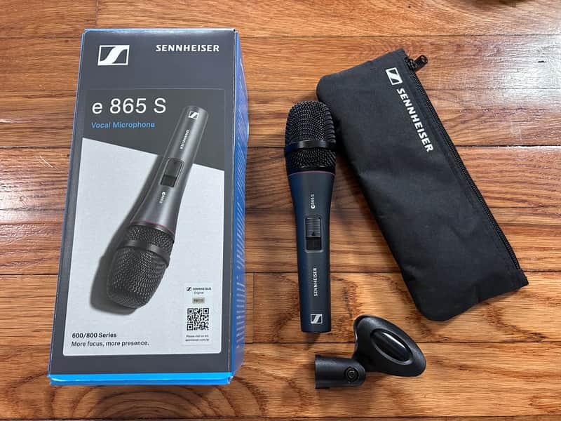 Sennheiser e865S Handheld Condenser Microphone with Switch 1998 - Present - Black