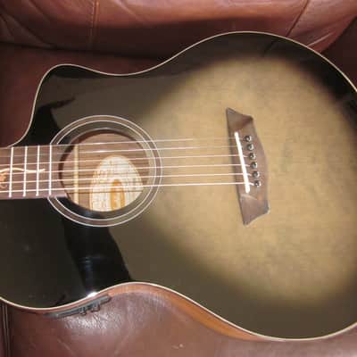 Washburn Bella Tono Studio S9V Vite Acoustic Electric Guitar BTS9VCECH-D-U - Spruce/Walnut image 2