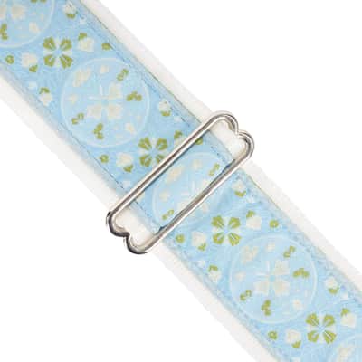 Souldier 2" Guitar Strap - "Medallion" Blue and White image 2
