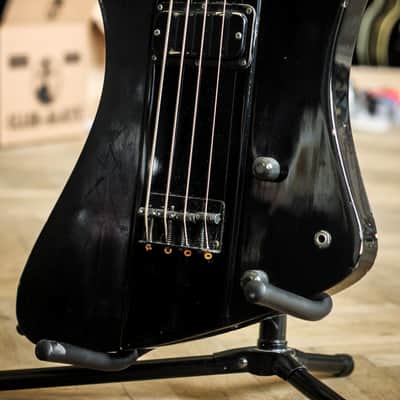 Japan Rare Greco Offset Bass single PU 1987 Black image 3