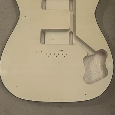 Guitar Mill T Style Body Aged Olympic White image 1