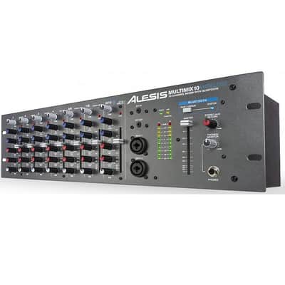 Alesis MultiMix 10 Wireless Rackmount 10-Channel Mixer with Bluetooth