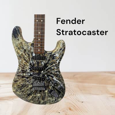 Fender Electric Stratocaster 2000s - Black Splatter image 1