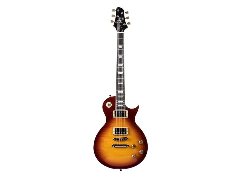 Like new Indio 66 DLX Plus Electric Guitar with Mahogany Bound Body, 2x Humbuckers with Gig Bag image 1