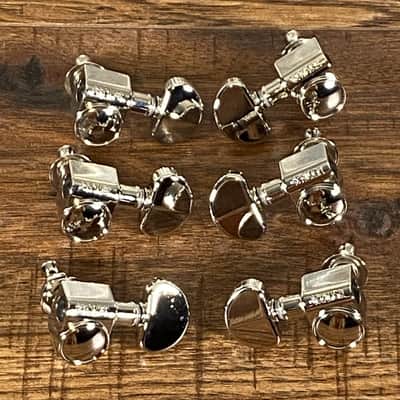 Grover 102 Rotomatics 3+3 Tuning Machine Set Nickel Used image 1