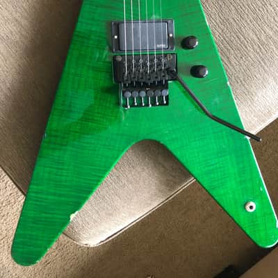 Esp  Logan mader custom shop  1996 Green V image 2