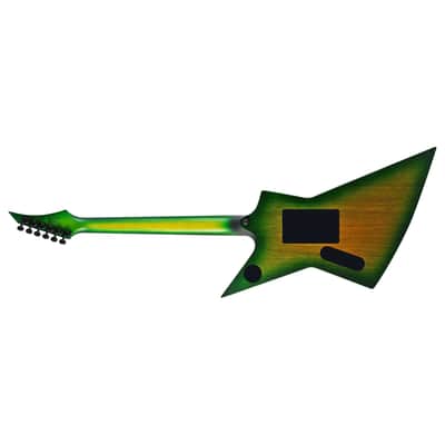 Solar E1.6FRLB Floyd Rose Flame Lime Burst Matte Electric Guitar image 3